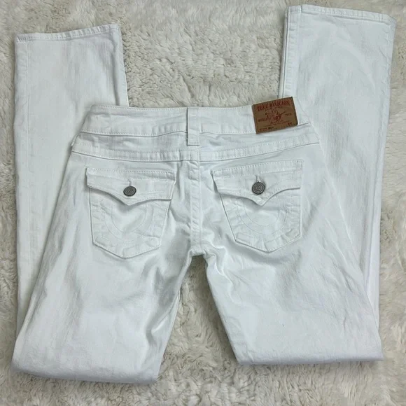 True Religion Billy Women’s White  Jeans size 28 - Picture 9 of 13